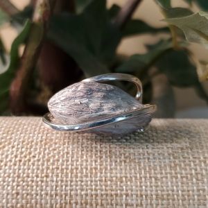 Very unique silver nugget ring.  ~ size 6.75